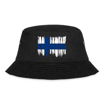 Finlande Drapeau Suomi Drapeau finlandais utilisé Look - Bob - noir - Devant - Lela (165cm)