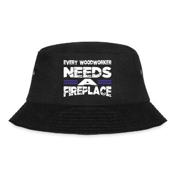funny sayings birthday present carpentry - Bucket Hat - Schwarz - Vorne - Lela (165cm)