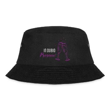 In dubio Prosecco - Bucket Hat - Schwarz - Vorne - Lela (165cm)