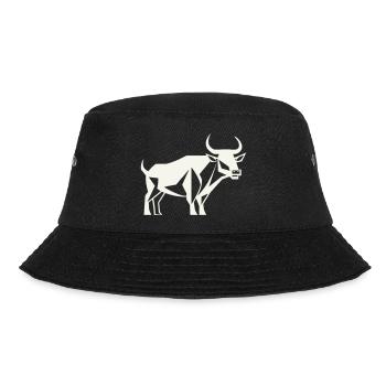 Stier-Wächter - Bucket Hat - Schwarz - Vorne - Lela (165cm)