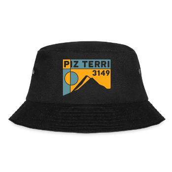 Piz Terri Adula Alpen Bergtour Andenken - Bucket Hat - Schwarz - Vorne - Lela (165cm)
