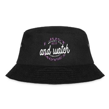 bake animal bakers motto birthday present idea - Bucket Hat - Schwarz - Vorne - Lela (165cm)