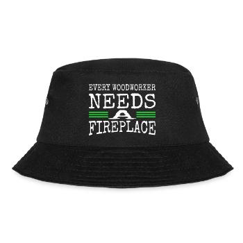Funshirt Carpenter Joke Bingo Hall Tshirts - Bucket Hat - black - Front - Lela (165cm)