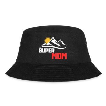 Super Mama - Bucket Hat - Schwarz - Vorne - Lela (165cm)
