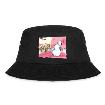 Snowman Cold As Balls Xmas Funny Christmas - Bucket Hat - black - Front - Lela (165cm)