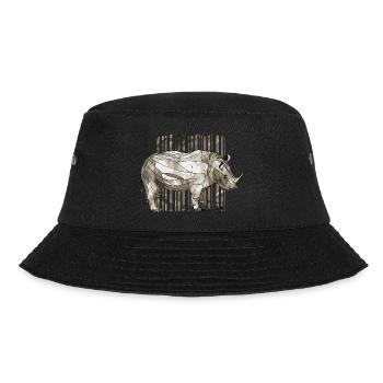 Nashorn - Bucket Hat - Schwarz - Vorne - Lela (165cm)
