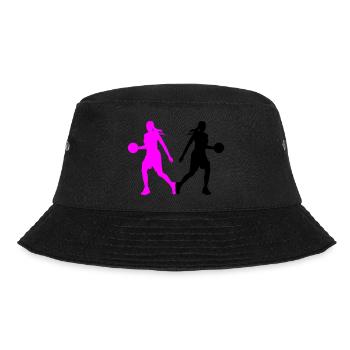 Basketball Player Silhouette Basketball Player Fra - Bucket Hat - black - Front - Lela (165cm)
