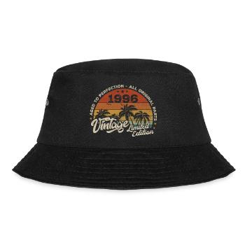 Vintage 1996 Birthday Retro 1996 - Bucket Hat - black - Front - Lela (165cm)