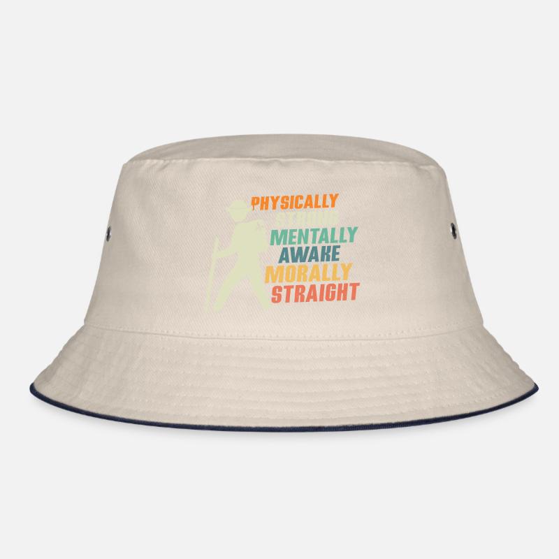 Scout Strength: Physical, Mental, Moral Tee Bucket Hat