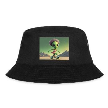 mignon petit vert rétro vintage alien tous les jours - Bob - noir - Devant - Lela (165cm)