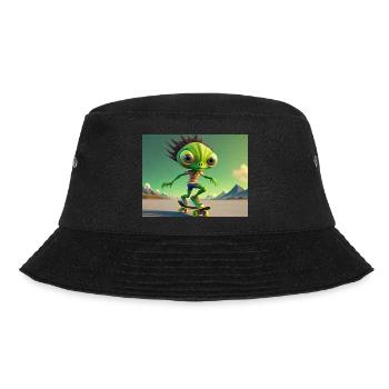 mignon petit vert rétro alien Planche à roulettes - Bob - noir - Devant - Lela (165cm)