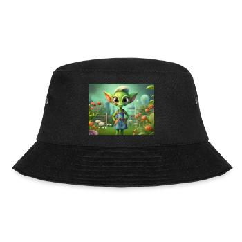 mignon petit vert rétro extraterrestre jardin de travail - Bob - noir - Devant - Lela (165cm)