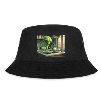 mignon petit vert rétro vintage alien tous les jours - Bob - noir - Devant - Lela (165cm)
