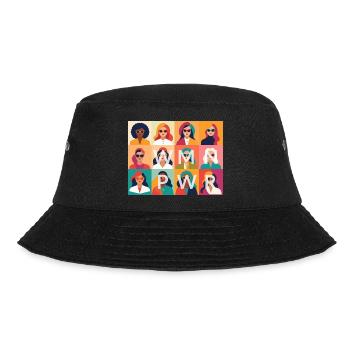 WMN PWR - We are Family - Bucket Hat - black - Front - Lela (165cm)