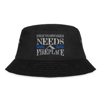 geek jokes present idea carpenter funny tshirts - Bucket Hat - Schwarz - Vorne - Lela (165cm)
