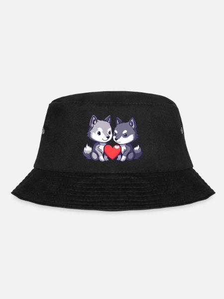 Loup Couple Amour Couple Amoureux - Bob - noir