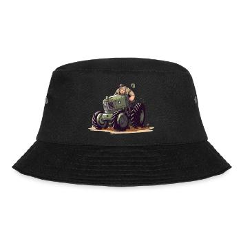 Denis the Angry Farmer - Bucket Hat - black - Front - Lela (165cm)