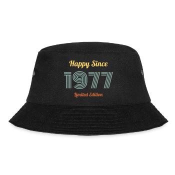 HAPPY SINCE 1977 LIMITED EDITION birthday gift - Bucket Hat - black - Front - Lela (165cm)