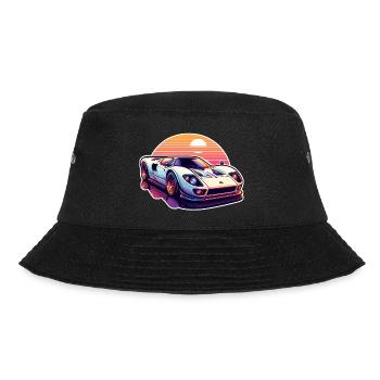 Oldtimer Sonnenuntergang - Bucket Hat - Schwarz - Vorne - Lela (165cm)