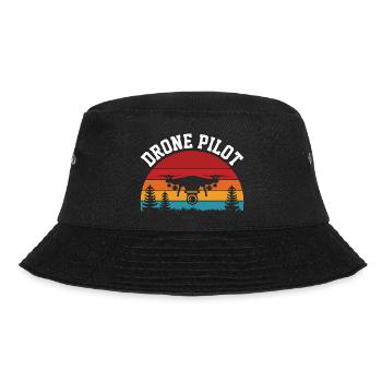 Drohnen-Pilot - Bucket Hat - Schwarz - Vorne - Lela (165cm)