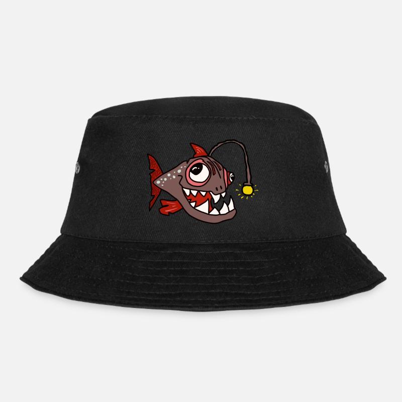 Anglerfisch - Bucket Hat - Schwarz