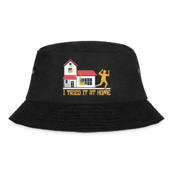 I Tried It At Home Skelett Fahrradunfall - Bucket Hat - Schwarz - Vorne - Lela (165cm)