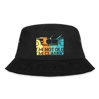 lustige Sprüche Alter Klassiker Auto Oldtimer Logo - Bucket Hat - Schwarz - Vorne - Lela (165cm)