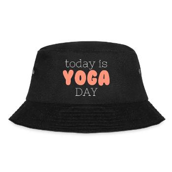 International Yoga Day - Bucket Hat - Schwarz - Vorne - Lela (165cm)