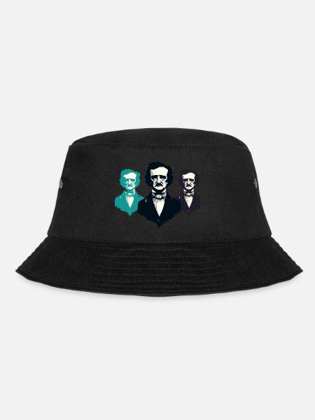 Edgar Allan Poe - Bucket Hat - Schwarz