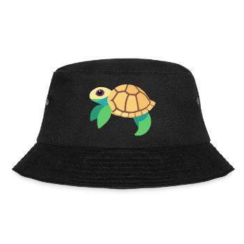 Water turtle green baby - Bucket Hat - black - Front - Lela (165cm)