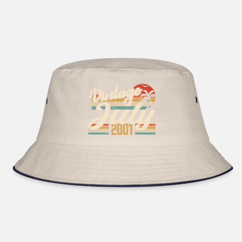 Juli 2001 Geschenk, 23. Jubiläum Juli 2001 Bucket Hat