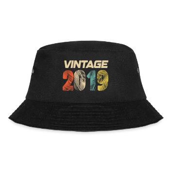 Jahrgang 2019 Retro - Bestseller - Bucket Hat - Schwarz - Vorne - Lela (165cm)