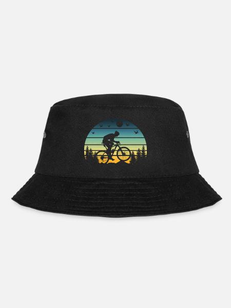 Mountain Biking - Bucket Hat - Schwarz