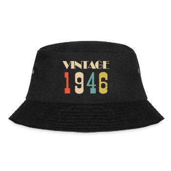 2001 Vintage Geschenk in limitierter Auflage - Bucket Hat - Schwarz - Vorne - Lela (165cm)