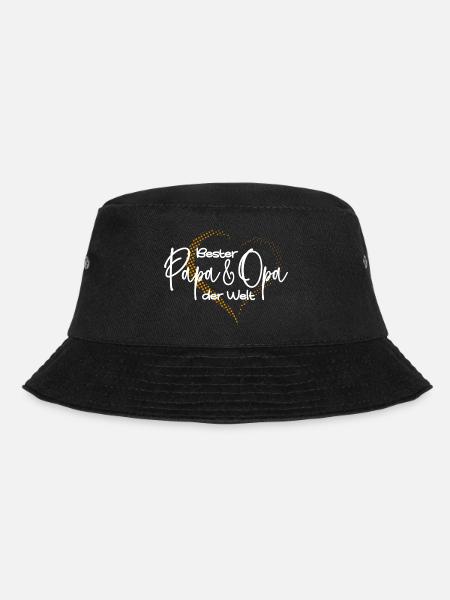 Bester Papa und Opa Geburtstagsgeschenk Vatertag - Bucket Hat - Schwarz