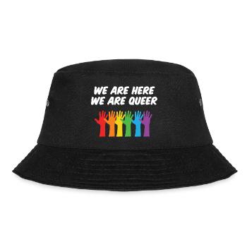 Mois de la fierté LGBT - Nous sommes ici, nous sommes queer - Bob - noir - Devant - Lela (165cm)