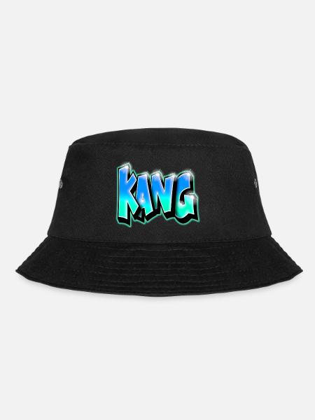 KANG GRAFFITI NAME PRINT - Bucket Hat - black