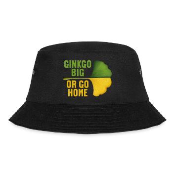 Ginkgo Big Or Go Home Ginko Leaf Biloba - Bucket Hat - black - Front - Lela (165cm)