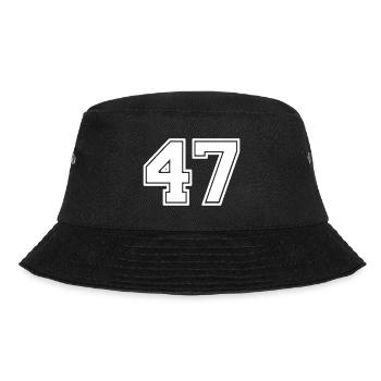 47 - Bucket Hat - Schwarz - Vorne - Lela (165cm)