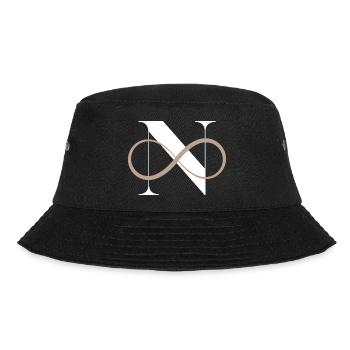 Unendlicher Buchstabe n - Bucket Hat - Schwarz - Vorne - Lela (165cm)