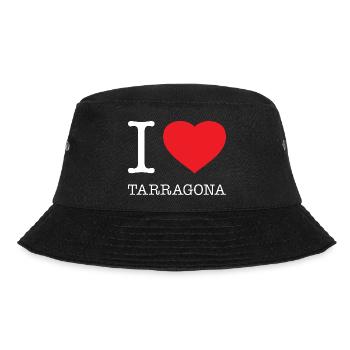 I LOVE TARRAGONA Spain Spanien - Bucket Hat - Schwarz - Vorne - Lela (165cm)