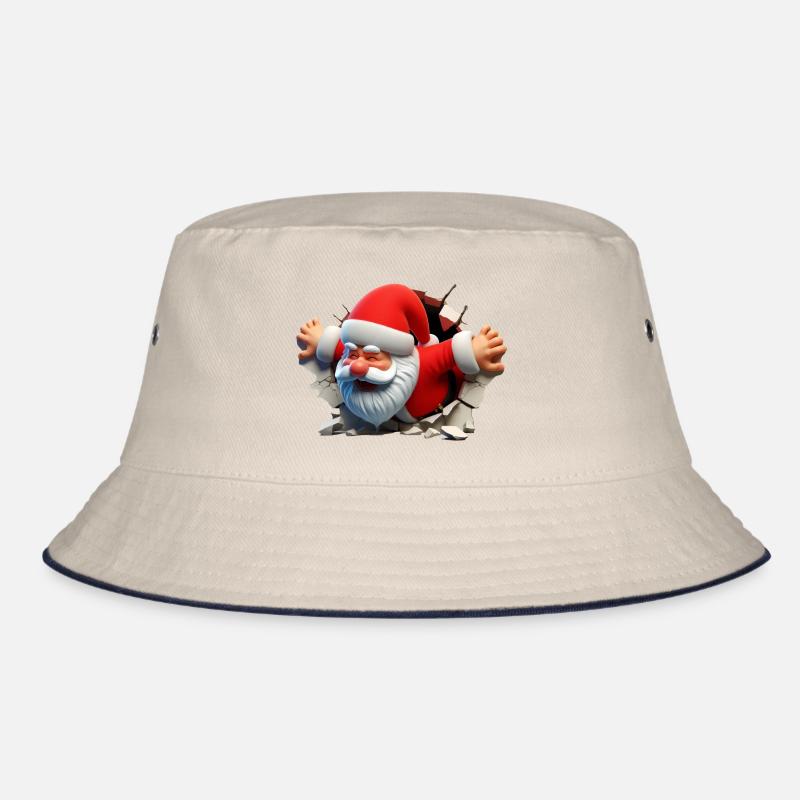 Santa in the hole from the front 2 Bucket Hat