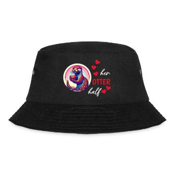 Otter half liebe geschenk - Bucket Hat - Schwarz - Vorne - Lela (165cm)