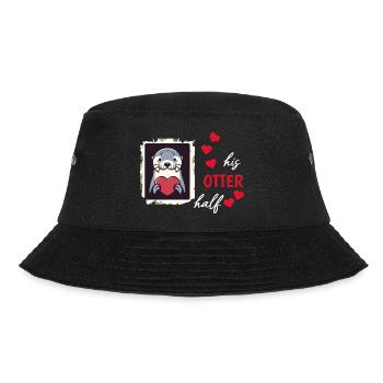 Otter half liebe geschenk - Bucket Hat - Schwarz - Vorne - Lela (165cm)