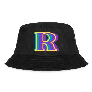 Multicolored letter r - Bucket Hat - black - Front - Lela (165cm)