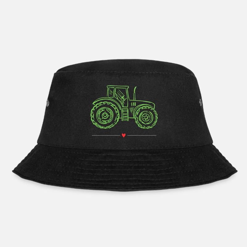 Traktor / Traktor / Traktor - Bucket Hat - Schwarz