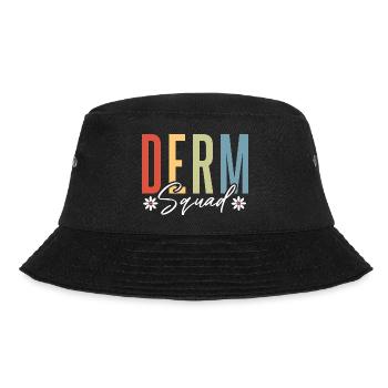 Dermatology Beautician Sunscreen Dermatologist - Bucket Hat - black - Front - Lela (165cm)