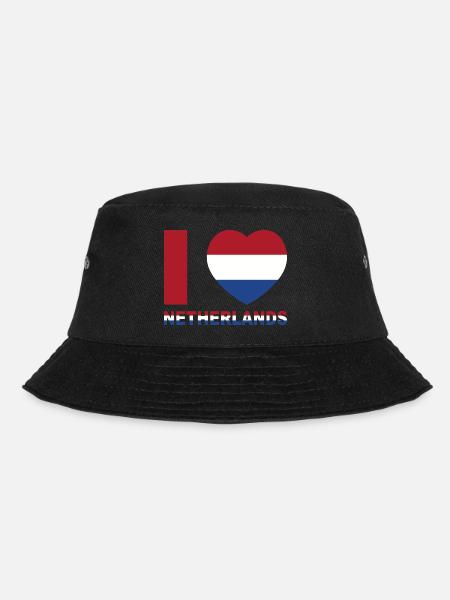 I Love Netherlands - Bucket Hat - black