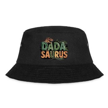 Dinosaur Dad Saurus Gift Dad - Bucket Hat - black - Front - Lela (165cm)