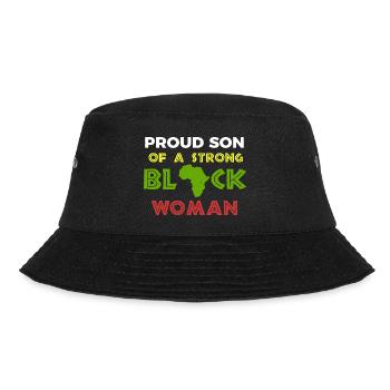 Proud Son of Strong Black Woman - Bucket Hat - black - Front - Lela (165cm)